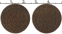 Продать Монеты Падерборн 6 пфеннигов 1748 Медь