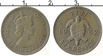 Продать Монеты Фиджи 6 пенсов 1962 Медно-никель