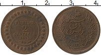 Продать Монеты Тунис 2 сантима 1891 Медь
