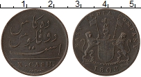 Продать Монеты Индия 10 кеш 1803 Медь
