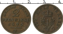 Продать Монеты Пруссия 2 пфеннига 1875 Медь