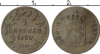 Продать Монеты Вюртемберг 1 крейцер 1859 Серебро