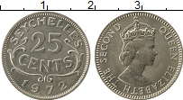 Продать Монеты Сейшелы 1/2 рупии 1972 Медно-никель