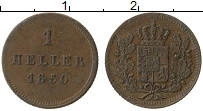 Продать Монеты Бавария 1 геллер 1809 Медь