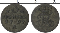 Продать Монеты Пруссия 3 пфеннига 1804 Медь