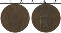 Продать Монеты Гессен-Кассель 1 крейцер 1829 Медь