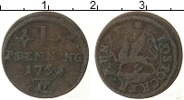 Продать Монеты Росток 1 пфенниг 1798 Медь
