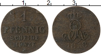 Продать Монеты Ганновер 1 пфенниг 1838 Медь