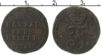 Продать Монеты Бранденбург-Байрот 1 геллер 1750 Медь