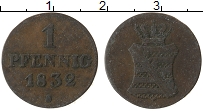 Продать Монеты Саксония 1 пфенниг 1833 Медь
