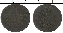 Продать Монеты Ганновер 2 пфеннига 1826 Медь