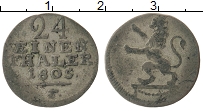 Продать Монеты Гессен-Кассель 1/24 талера 1805 