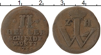 Продать Монеты Гессен-Кассель 2 геллера 1759 Медь