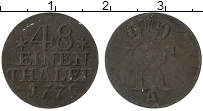 Продать Монеты Пруссия 1/48 талера 1778 Медь