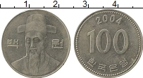 Продать Монеты Южная Корея 100 вон 2004 Медно-никель
