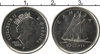 Продать Монеты Канада 10 центов 2002 Медно-никель