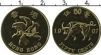 Продать Монеты Гонконг 50 центов 1997 Латунь