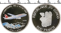 Продать Монеты Конго 500 франков 2002 Серебро