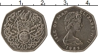 Продать Монеты Остров Мэн 20 пенсов 1982 Медно-никель