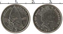 Продать Монеты Остров Мэн 5 пенсов 1990 Медно-никель