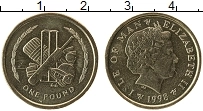 Продать Монеты Остров Мэн 1 фунт 1998 Бронза