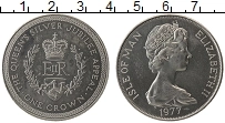 Продать Монеты Остров Мэн 1 крона 1977 Медно-никель