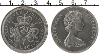 Продать Монеты Остров Мэн 1 крона 1977 Медно-никель
