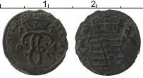 Продать Монеты Саксе-Кобург-Саалфельд 1 геллер 1724 Медь