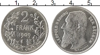 Продать Монеты Бельгия 2 франка 1909 Серебро