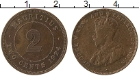 Продать Монеты Маврикий 2 цента 1922 Медь