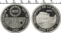 Продать Монеты Испания 2000 песет 1996 Серебро