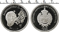 Продать Монеты Мальта 500 лир 1999 Серебро