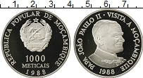 Продать Монеты Мозамбик 1000 метикаль 1988 Серебро