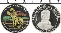 Продать Монеты Чад 1000 франков 2001 Серебро