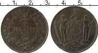 Продать Монеты Борнео 1 цент 1890 Бронза