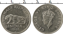 Продать Монеты Индия 1/2 рупии 1946 Медно-никель