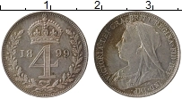 Продать Монеты Великобритания 4 пенса 1897 Серебро