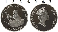 Продать Монеты Олдерни 2 фунта 1997 Серебро