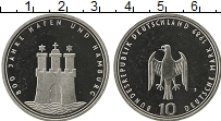 Продать Монеты ФРГ 10 марок 1989 Серебро