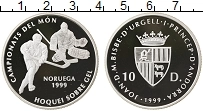 Продать Монеты Андорра 10 динерс 1999 Серебро