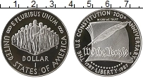 Продать Монеты США 1 доллар 1987 Серебро