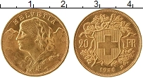 Продать Монеты Швейцария 20 франков 1930 Золото