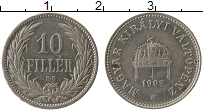 Продать Монеты Венгрия 10 филлеров 1909 Медно-никель