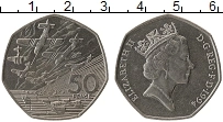 Продать Монеты Великобритания 50 пенсов 1994 Медно-никель