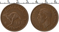 Продать Монеты Австралия 1 пенни 1951 Медь
