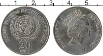 Продать Монеты Австралия 20 центов 1995 Медно-никель