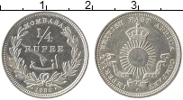 Продать Монеты Момбаса 1/4 рупии 1890 Серебро
