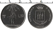 Продать Монеты Сан-Марино 50 лир 1983 Медно-никель