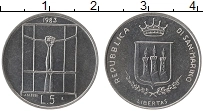 Продать Монеты Сан-Марино 5 лир 1983 Алюминий