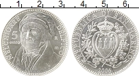 Продать Монеты Сан-Марино 5 евро 2006 Серебро